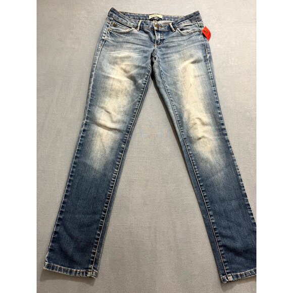 Vintage Garage Denim Womens Mom Jeans Low Rise Stretch Slim Fit BLue Size W30 - Picture 1 of 9